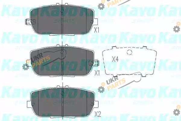 Тормозные колодки KAVO PARTS KBP-4551