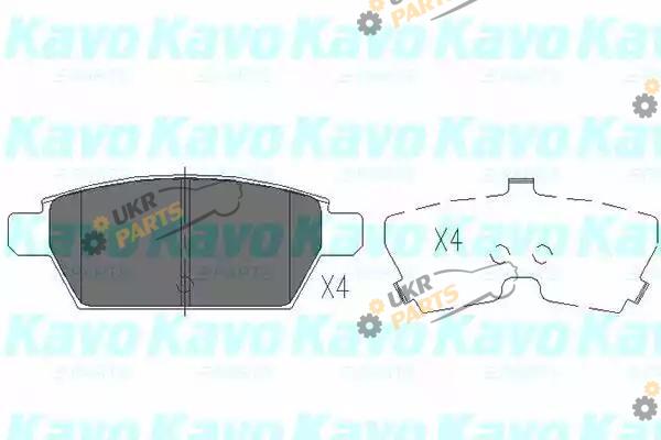 Тормозные колодки KAVO PARTS KBP-4554