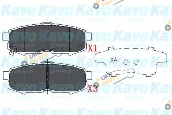 Тормозные колодки KAVO PARTS KBP-4555