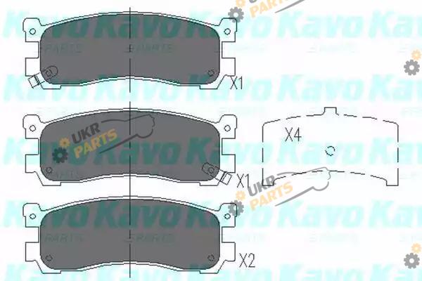 Тормозные колодки KAVO PARTS KBP-4556