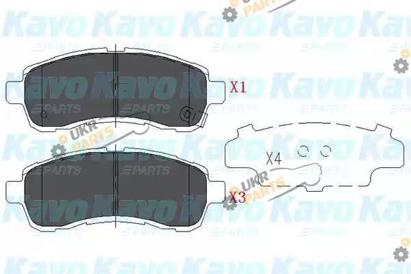 Тормозные колодки KAVO PARTS KBP-4560