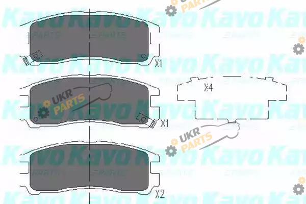 Тормозные колодки KAVO PARTS KBP-5509