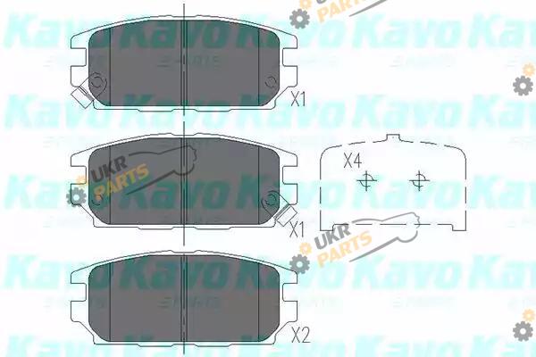 Тормозные колодки KAVO PARTS KBP-5511
