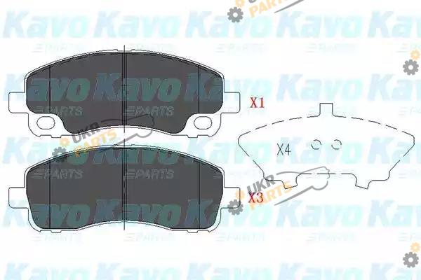 Тормозные колодки KAVO PARTS KBP-5543