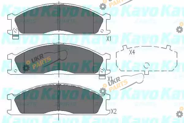 Тормозные колодки KAVO PARTS KBP-6503
