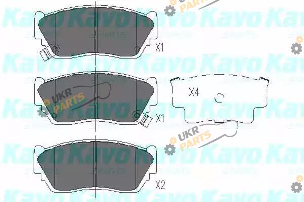 Тормозные колодки KAVO PARTS KBP-6504