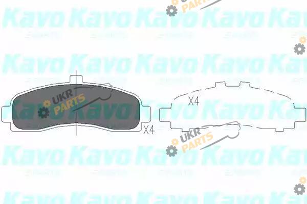 Тормозные колодки KAVO PARTS KBP-6505
