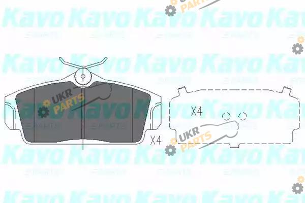 Тормозные колодки KAVO PARTS KBP-6509