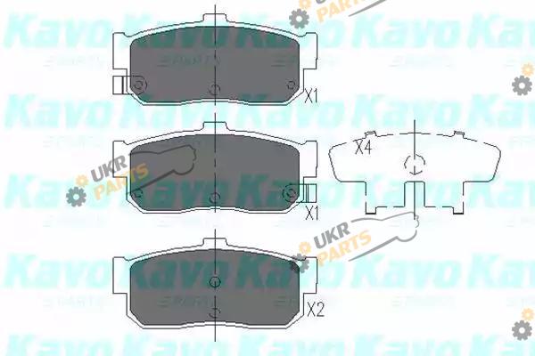 Тормозные колодки KAVO PARTS KBP-6512