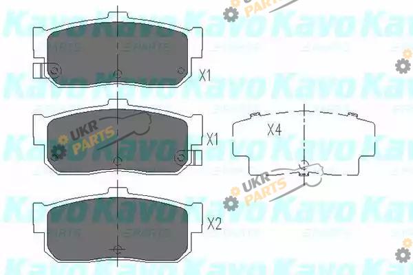 Тормозные колодки KAVO PARTS KBP-6513