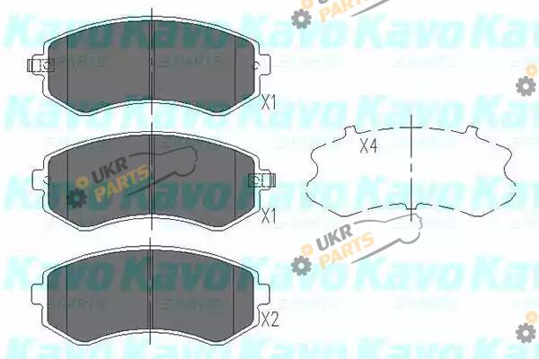 Тормозные колодки KAVO PARTS KBP-6514
