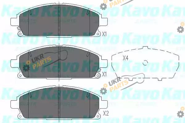 Тормозные колодки KAVO PARTS KBP-6515
