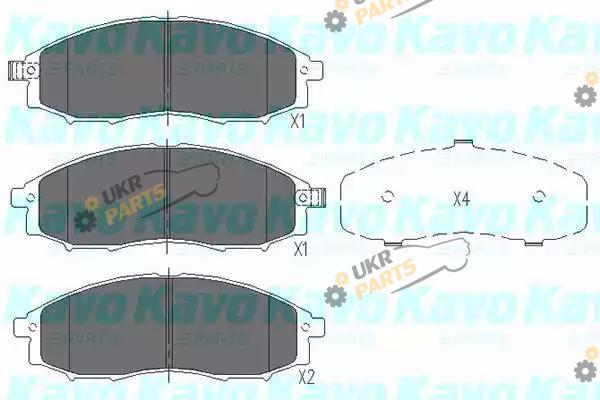 Тормозные колодки KAVO PARTS KBP-6518