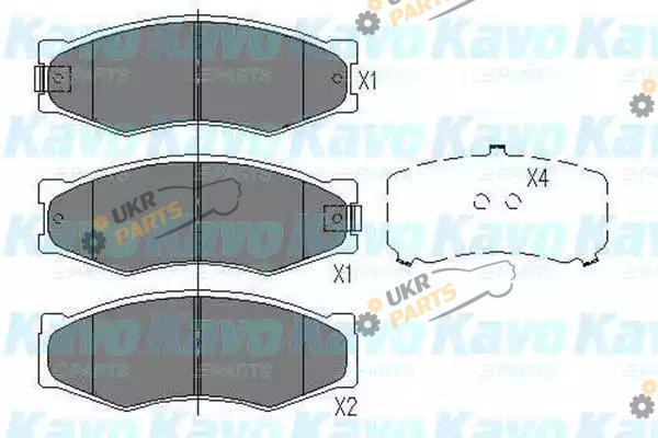 Тормозные колодки KAVO PARTS KBP-6524