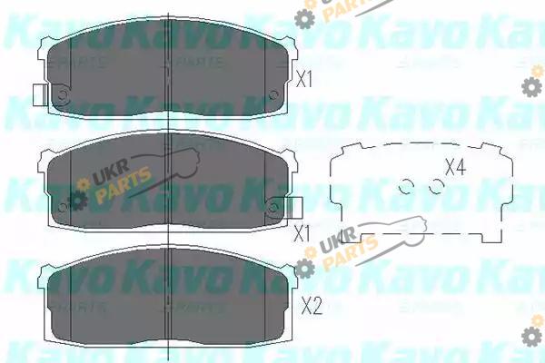 Тормозные колодки KAVO PARTS KBP-6525