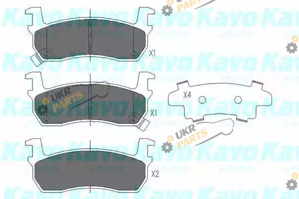 Тормозные колодки KAVO PARTS KBP-6530
