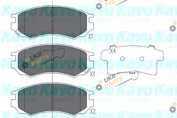 Тормозные колодки KAVO PARTS KBP-6531