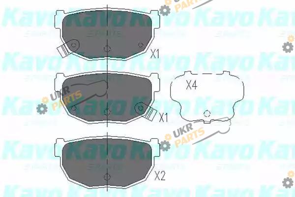 Тормозные колодки KAVO PARTS KBP-6542