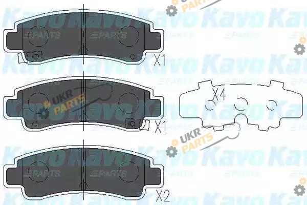 Тормозные колодки KAVO PARTS KBP-6546