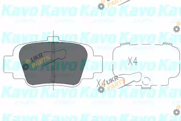 Тормозные колодки KAVO PARTS KBP-6547