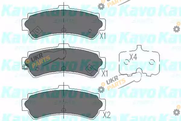 Тормозные колодки KAVO PARTS KBP-6550