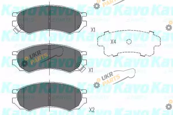Тормозные колодки KAVO PARTS KBP-6555