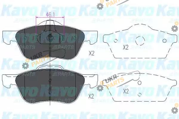 Тормозные колодки KAVO PARTS KBP-6560