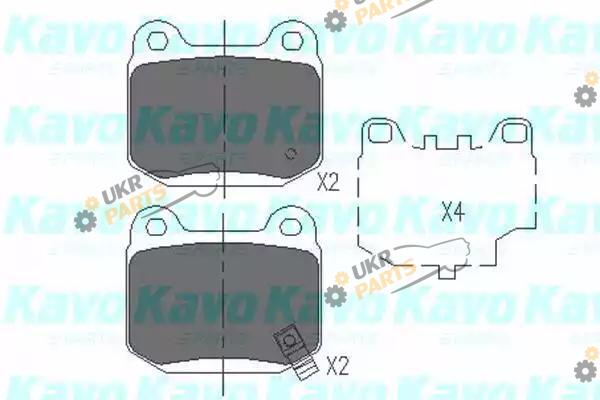 Тормозные колодки KAVO PARTS KBP-6562
