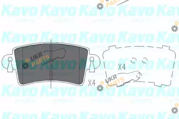 Тормозные колодки KAVO PARTS KBP-6564