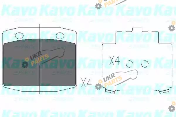 Тормозные колодки KAVO PARTS KBP-6570