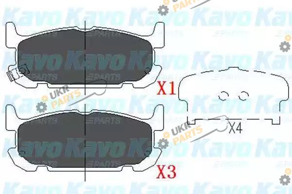 Тормозные колодки KAVO PARTS KBP-6571
