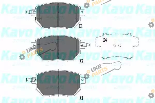 Тормозные колодки KAVO PARTS KBP-6573