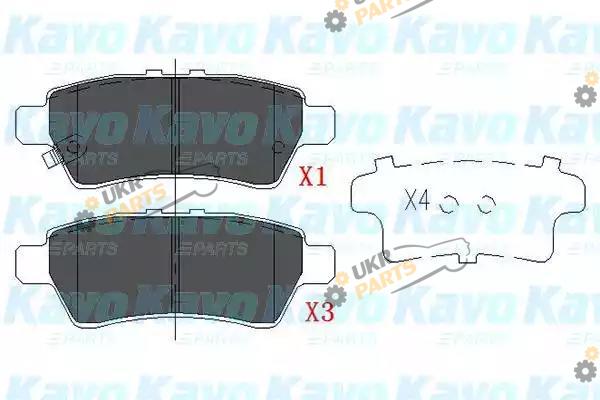 Тормозные колодки KAVO PARTS KBP-6575