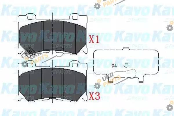 Тормозные колодки KAVO PARTS KBP-6581
