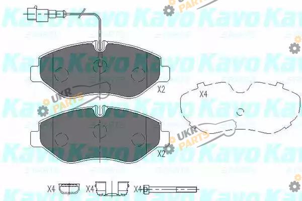 Тормозные колодки KAVO PARTS KBP-6584