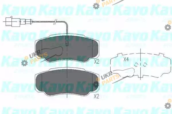 Тормозные колодки KAVO PARTS KBP-6585