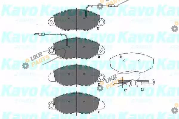 Тормозные колодки KAVO PARTS KBP-6586
