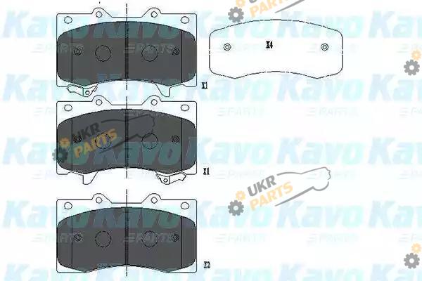Тормозные колодки KAVO PARTS KBP-6588