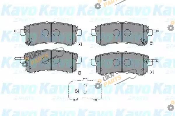 Тормозные колодки KAVO PARTS KBP-6589