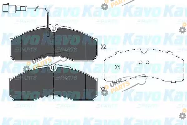 Тормозные колодки KAVO PARTS KBP-6591