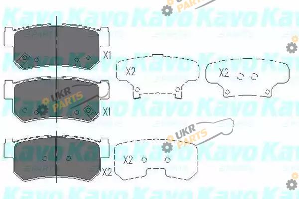 Тормозные колодки KAVO PARTS KBP-7501