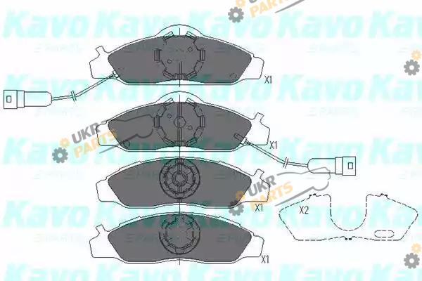 Тормозные колодки KAVO PARTS KBP-7502