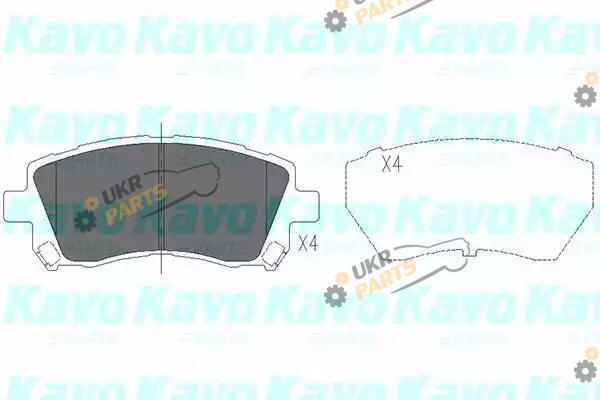 Тормозные колодки KAVO PARTS KBP-8001