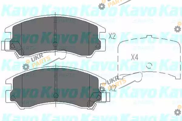 Тормозные колодки KAVO PARTS KBP-8008