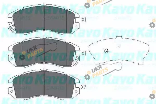 Тормозные колодки KAVO PARTS KBP-8010