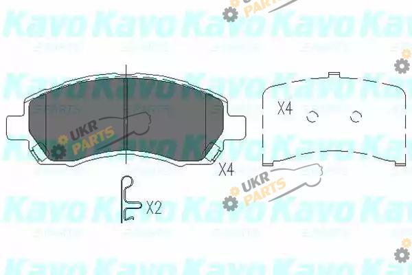 Тормозные колодки KAVO PARTS KBP-8015