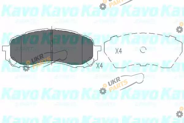 Тормозные колодки KAVO PARTS KBP-8018