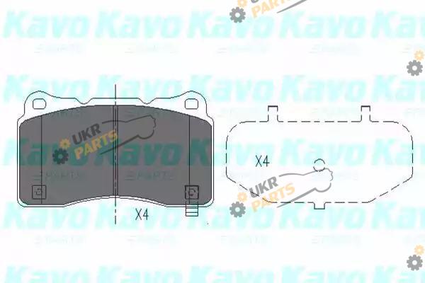 Тормозные колодки KAVO PARTS KBP-8021