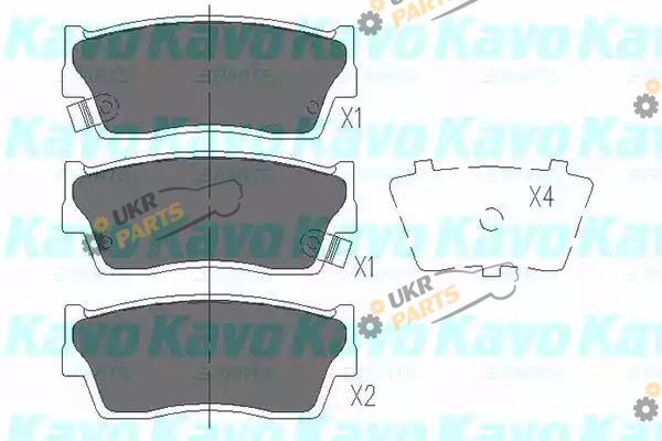 Тормозные колодки KAVO PARTS KBP-8503