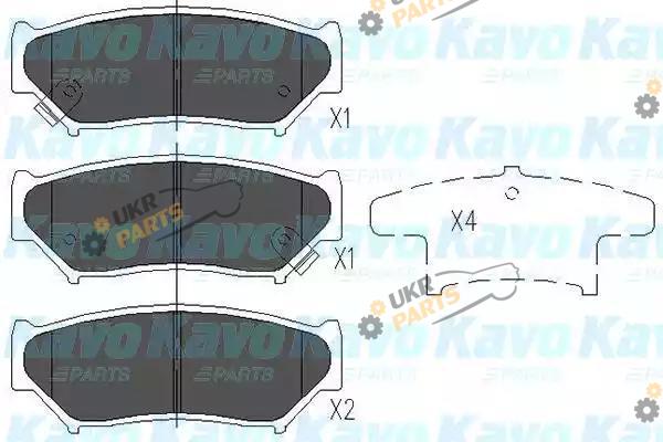 Тормозные колодки KAVO PARTS KBP-8505
